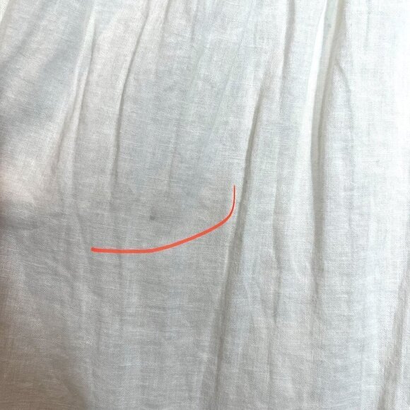 We the Free People Keep it Simple Button Down off White shirt Size S Linen blend - Picture 6 of 12